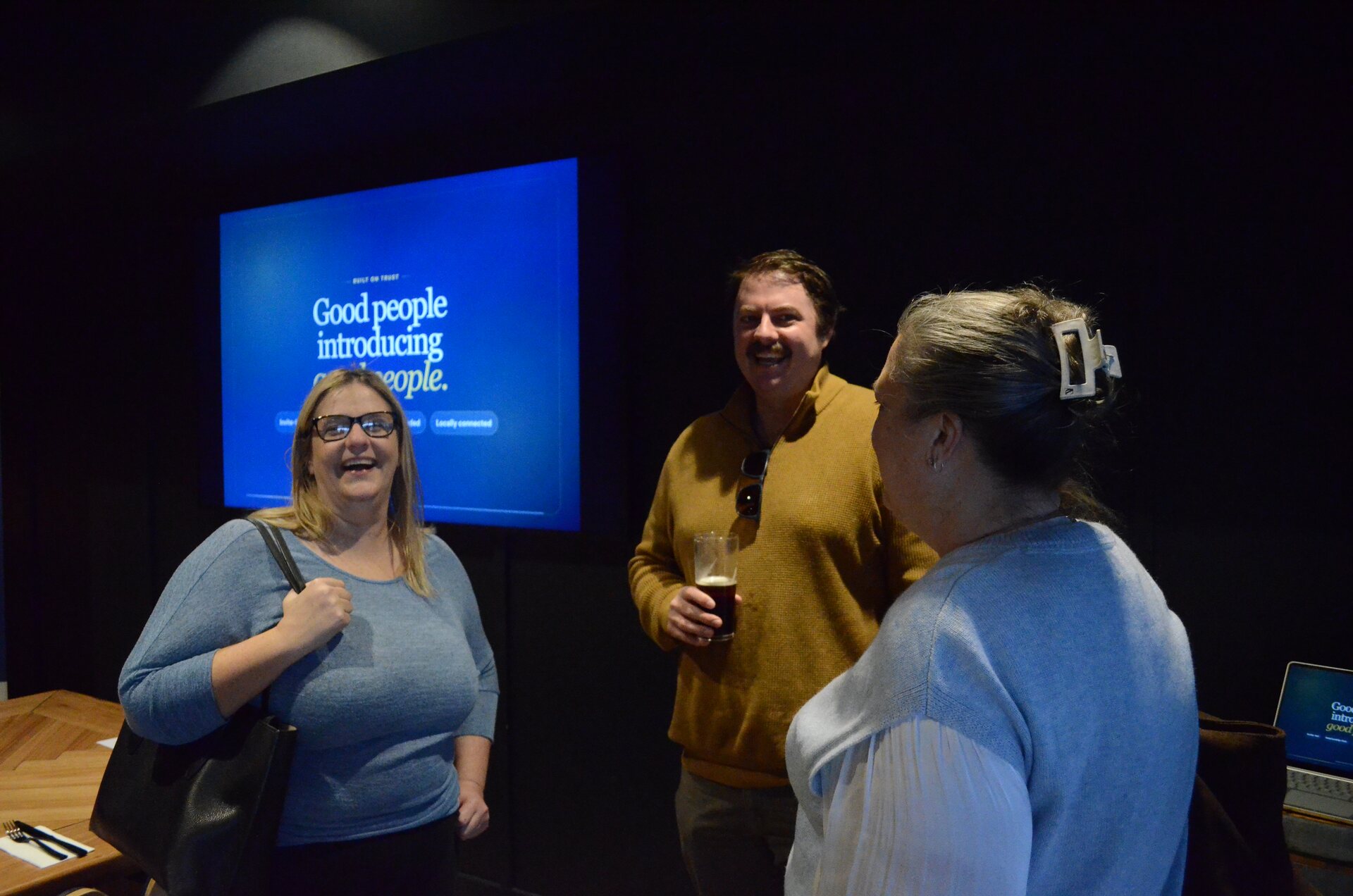 MBP members and guests at a recent gathering
